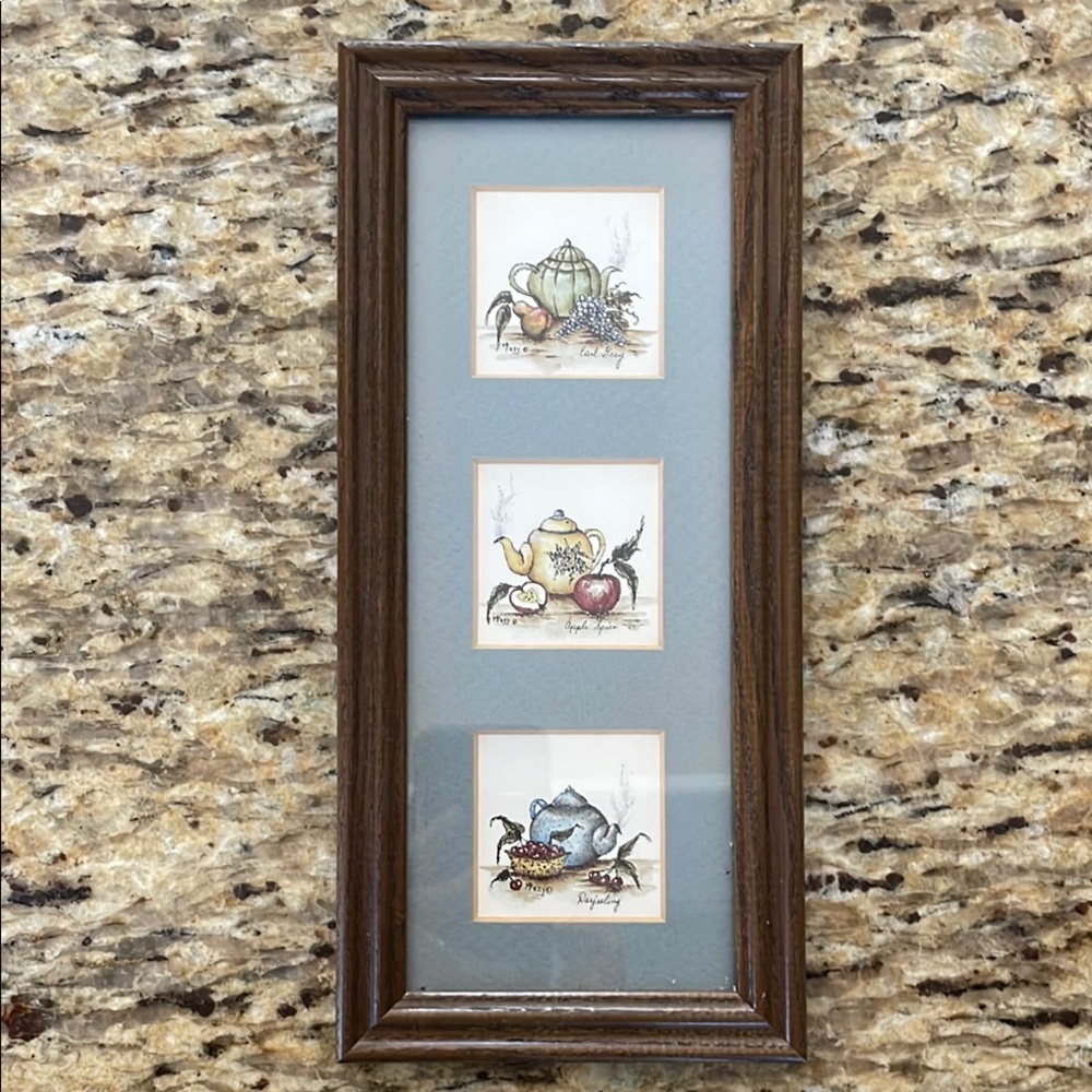 Rustic Brown Framed Kitchen Art